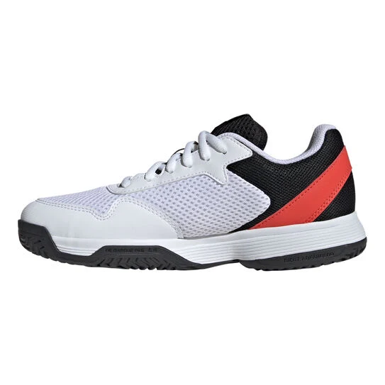 Sapatilhas de Ténis Junior Adidas Courtflash K All Court - Branco/Azul Marinho - Image 3