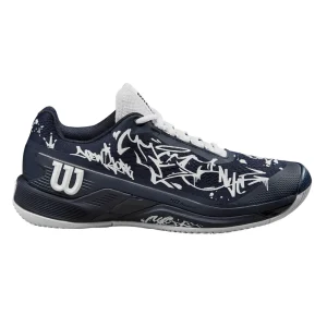 Sapatilha de Ténis Masculina Wilson Rush Pro 4.0 Hope NYC All Court - Azul Escuro