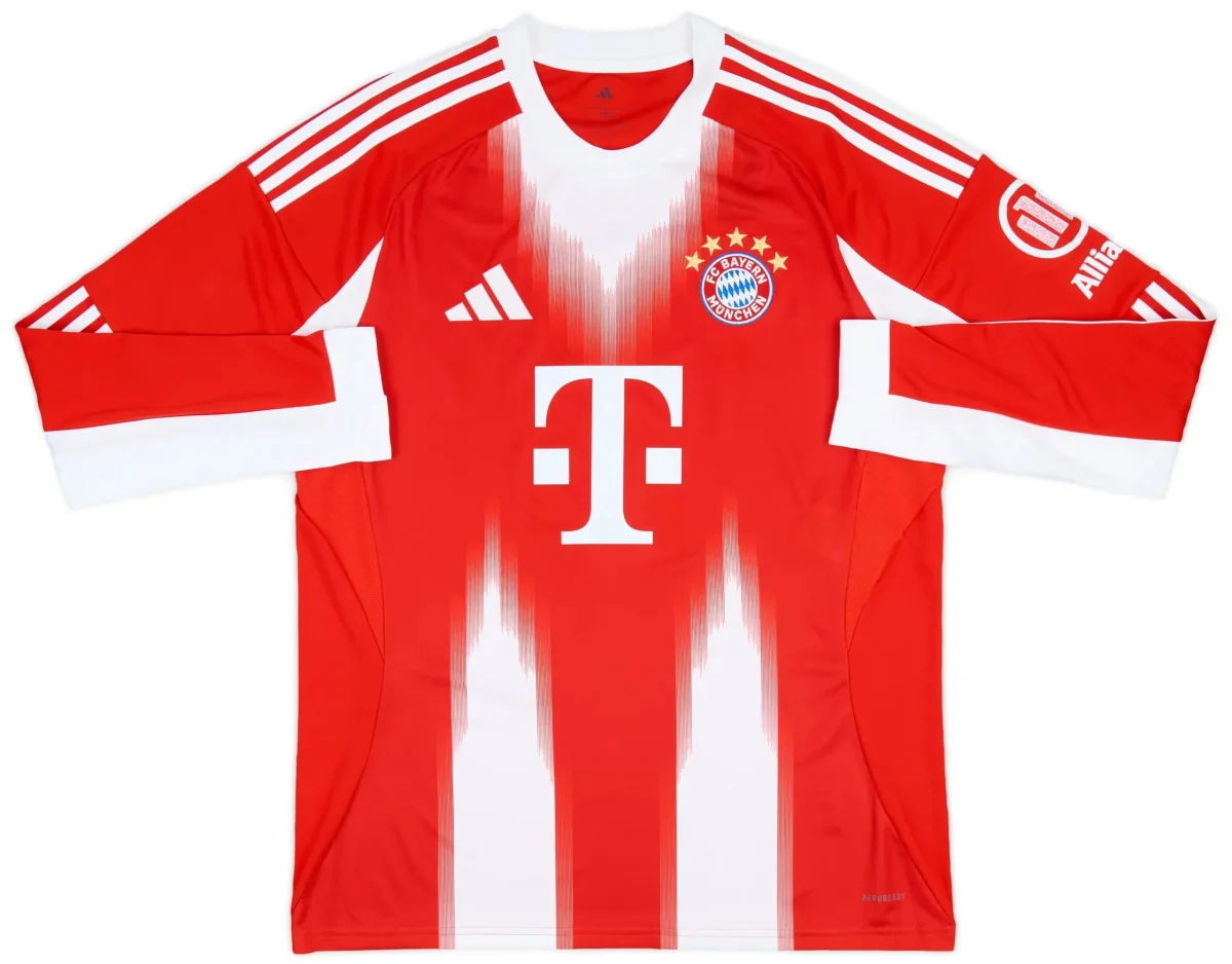 Bayern Munich 2025/2026 Home Long Sleeve Jersey