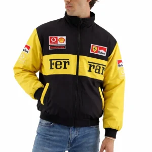 Ferrari Yellow Vintage Racing Jacket