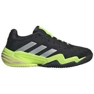 Sapatilhas de Ténis Masculina Adidas Barricade 13 Clay Court - Preto/Verde Fluorescente