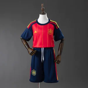 Conjunto infantil Seleção Espanha principal vermelha COPA DO MUNDO 2026
