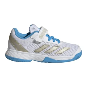 Sapatilhas de Ténis Junior Adidas Courtflash K Comfort Closure All Court - Branco/Azul