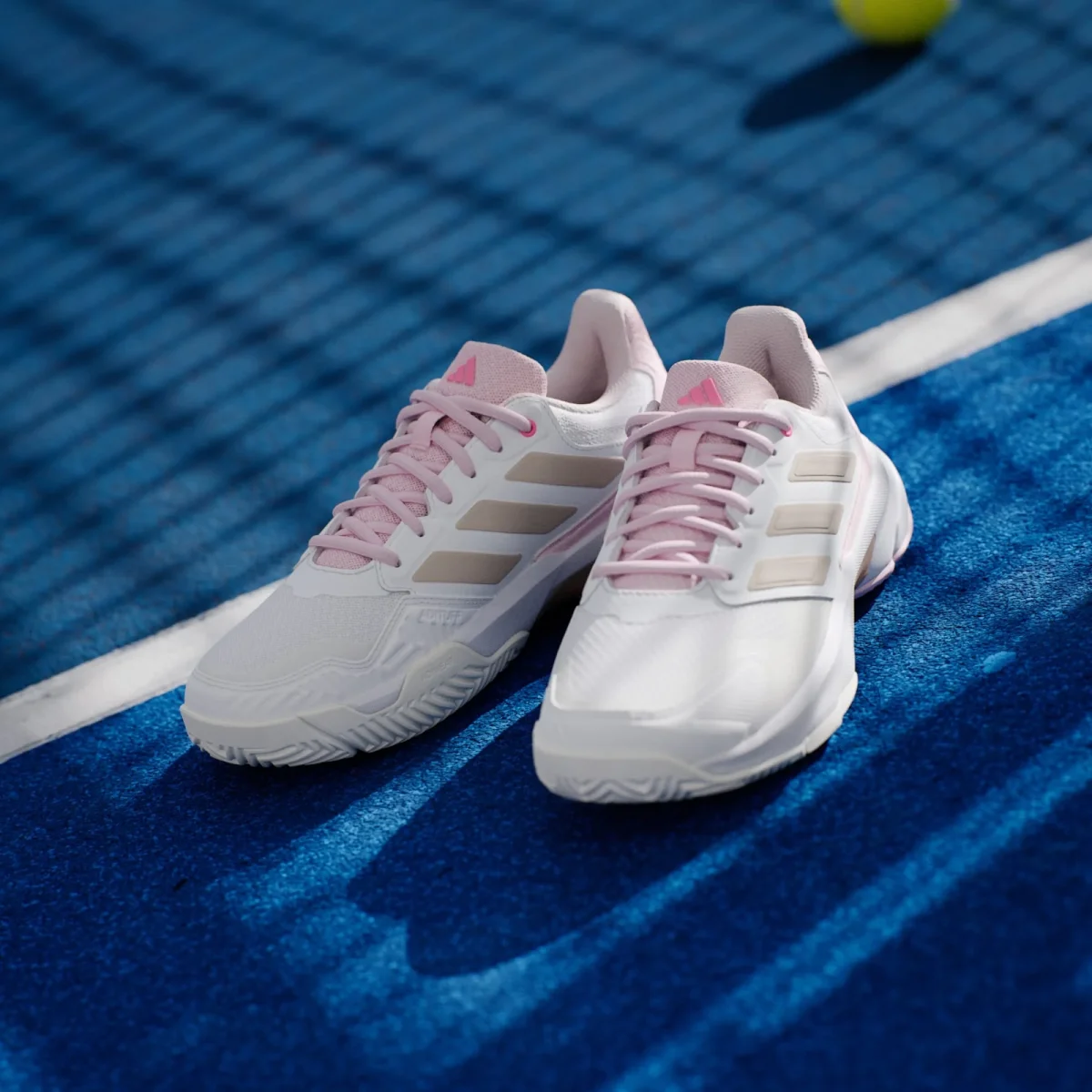 SAPATILHAS PADEL SENHORA ADIDAS COURTJAM CONTROL 3 Branco e Rosa - Image 5
