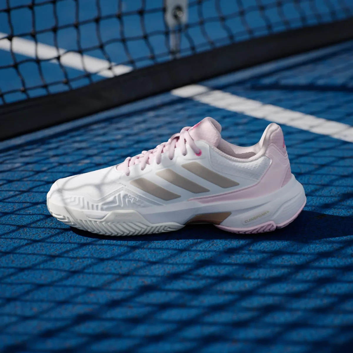SAPATILHAS PADEL SENHORA ADIDAS COURTJAM CONTROL 3 Branco e Rosa - Image 7