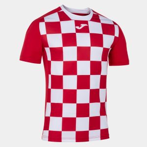 T-SHIRT BANDEIRA VERMELHA E BRANCA