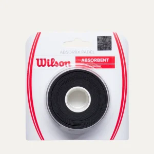 Overgrip Wilson AbsorbX para Padel Pack 3 Preto