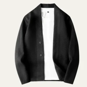 Men's Cardigan — Knit Button Front Tailored Fit Long Sleeve