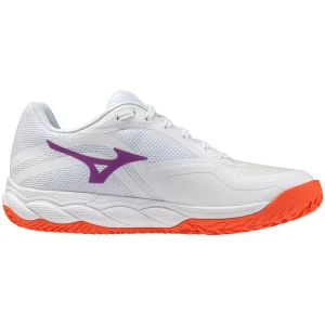 Sapatilhas de Ténis Feminina Mizuno Wave Enforce Court Clay Court - Branco/Dahlia/Sunstone