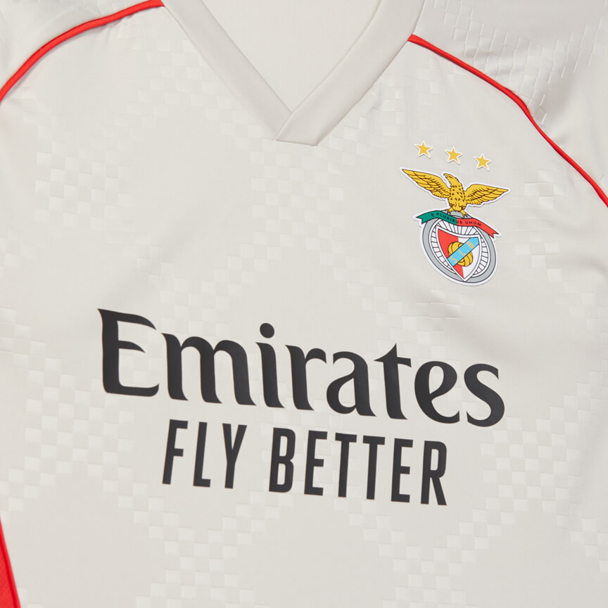Réplica Camisola Alternativa Bege SL Benfica 2025-2026 - Image 3