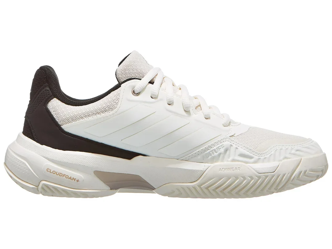 Sapatilhas de Ténis Feminina Adidas CourtJam Control 3 All Court - Branco/Preto - Image 3